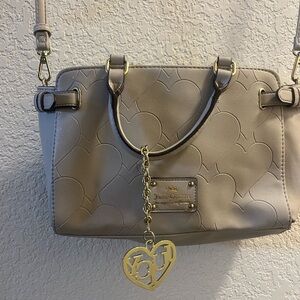 Juicy Couture Beige Handbag with Gold Accents